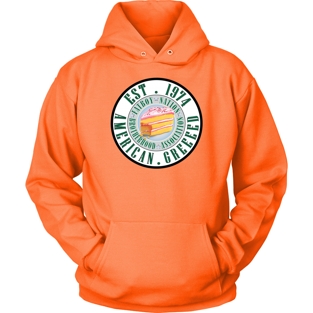 American Greed "In Cake we Trust" long sleeve mens and Men/Women Hoodies